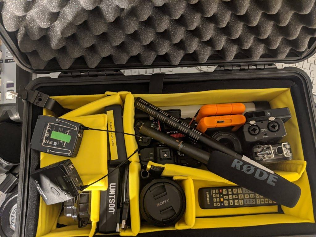 Trial run on packing the pelican case.